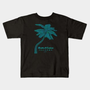 Turks & Caicos Islands Palm Tree Kids T-Shirt